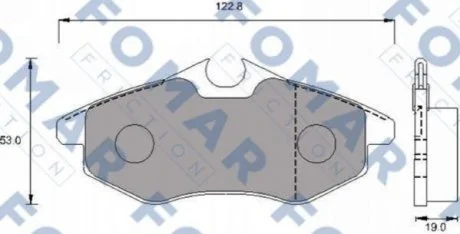 Гальмівні колодки (набір) FOMAR FO924581