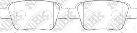Колодки гальмівні дискові NiBK PN1239