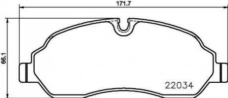 Гальмівні колодки (набір) HELLA 8DB355021571