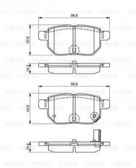 Гальмівні колодки (набір) BOSCH 0986495286 (фото 1)