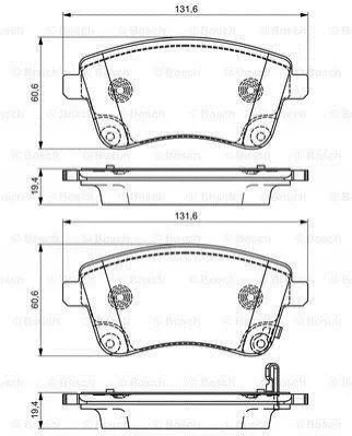 Гальмівні колодки (набір) BOSCH 0986495307 (фото 1)