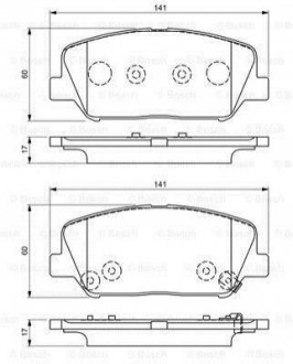 Гальмівні колодки (набір) BOSCH 0986495337