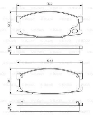 Гальмівні колодки (набір) BOSCH 0986495130 (фото 1)