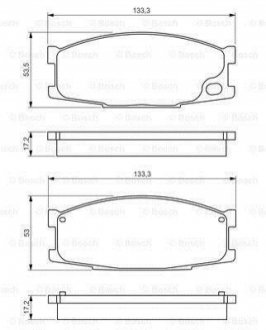 Гальмівні колодки (набір) BOSCH 0986495130