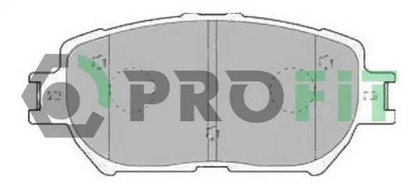 Колодки гальмівні дискові PROFIT 50001620 (фото 1)