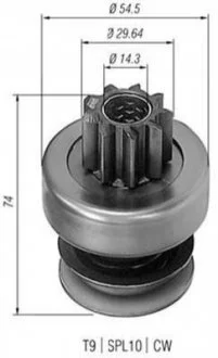 Ведущая шестерня, стартер MAGNETI MARELLI 940113020086