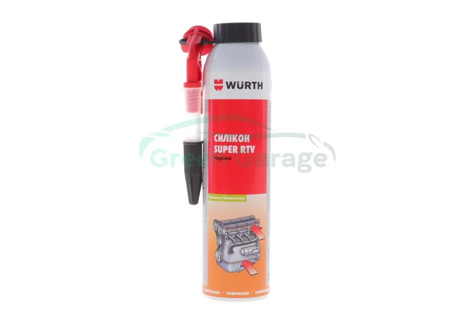 Силікон SUPER RTV, чорний, 200 ml {арт. } WURTH 08933311 (фото 1)