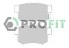 Колодки гальмівні дискові PROFIT 50000956 (фото 1)