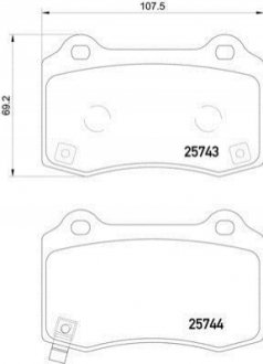 Гальмівні колодки (набір) HELLA 8DB355021251