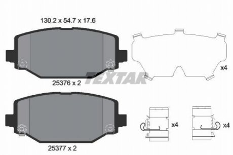 Гальмівні колодки дискові TEXTAR 2537601