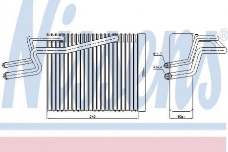 Випаровувач, кондиціонер NISSENS 92215