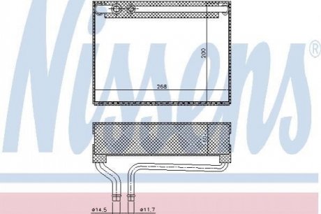 Випаровувач кондиціонера NISSENS 92186