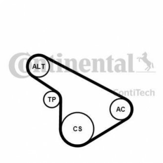 Комплект (ремінь+ролики) CONTITECH 5PK1212K1