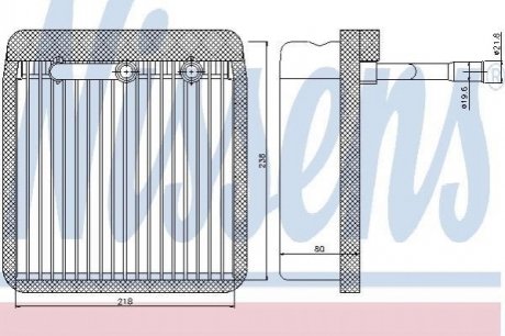 Випаровувач, кондиціонер NISSENS 92193