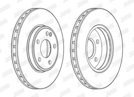 Диск гальмівний MERCEDES JURID 563114JC