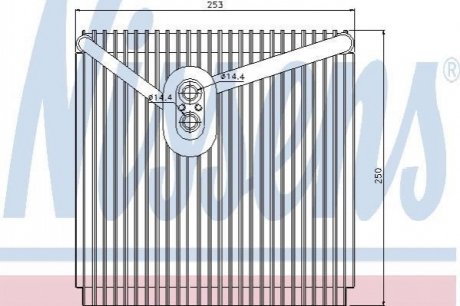 Випаровувач, кондиціонер NISSENS 92267