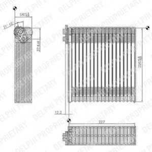 Випаровувач кондиціонера DELPHI TSP0525153