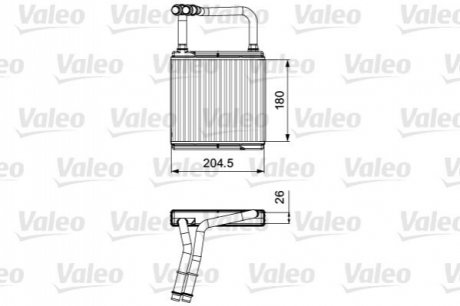 Радіатор пічки MERCEDES VALEO 811526