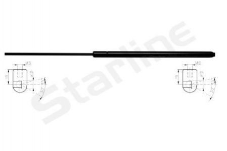 Газова пружина багажника STARLINE 3230800