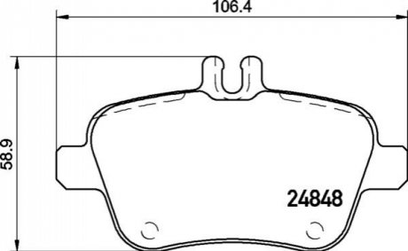 Klocki ham. Q30 A tyі.. BREMBO P50135