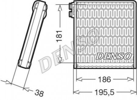 Випаровувач, кондиціонер DENSO DEV09103