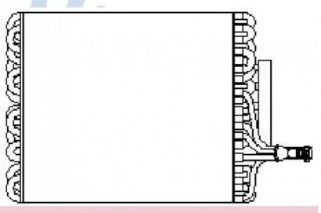 Випаровувач кондиціонера NISSENS 92135