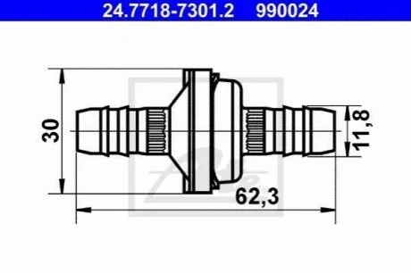 Підсилювач гальм ATE 24771873012