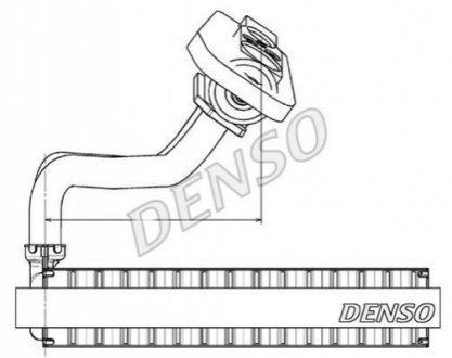 Випаровувач кондиціонера DENSO DEV09020