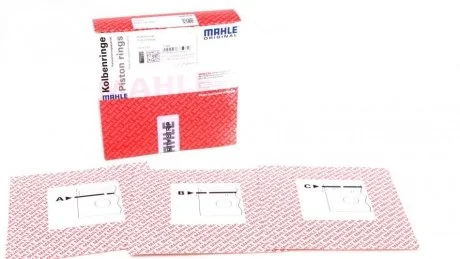 Кільця поршневі (набір) MAHLE / KNECHT 00986N0