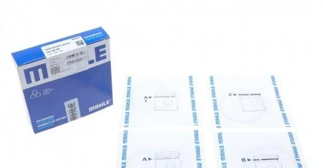 Кільця поршневі (набір) MAHLE / KNECHT 00399N0