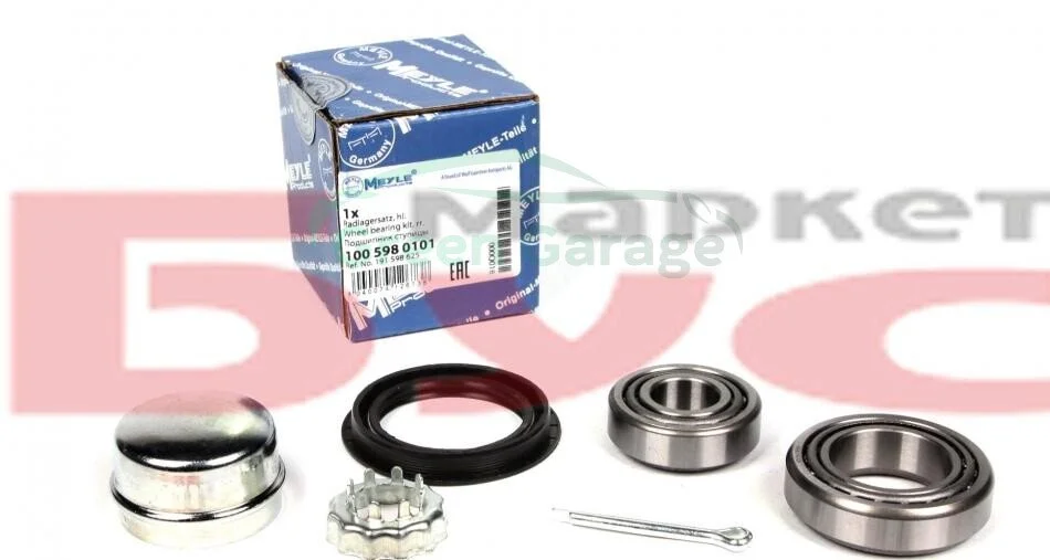 Подшипник ступицы AUDI 80, SEAT CORDOBA, VW PASSAT, POLO 73- зад. мост (Пр-во) MEYLE 1005980101 (фото 1)