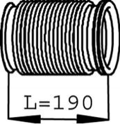 Гофра випускної системи DINEX 68239