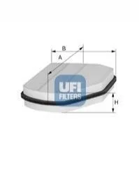 Фільтр повітря (салону) UFI 5300700 (фото 1)