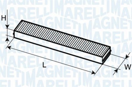 Фільтр повітря (салону) MAGNETI MARELLI 350203061870 (фото 1)