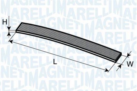 Фільтр повітря (салону) MAGNETI MARELLI 350203062080