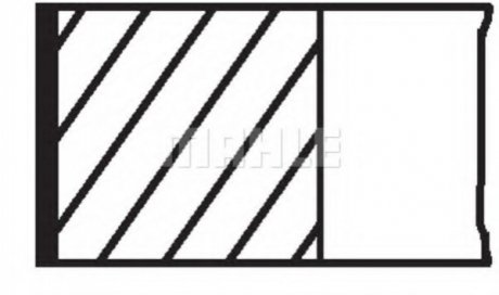 Кільця поршневі (набір) MAHLE / KNECHT 03902V0