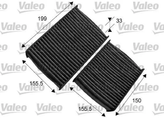 Фільтр повітря (салону) VALEO 715557 (фото 1)
