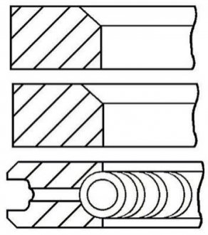 Кільця поршневі (набір) GOETZE 0817070710