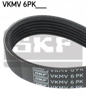 Ремінь поліклиновий.. SKF VKMV6PK1370