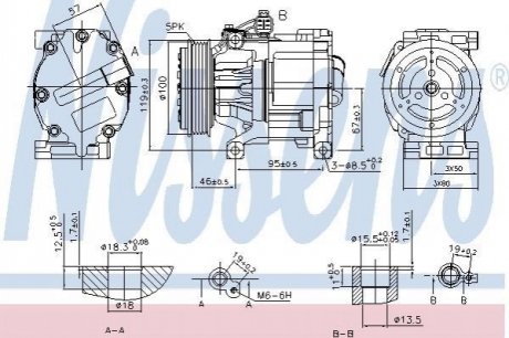 Компресор кондиціонера NISSENS 89405