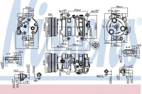 Компресор кондиціонера NISSENS 89550