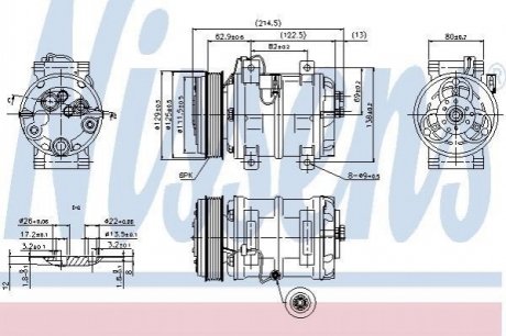 Компресор кондиціонера NISSENS 89317