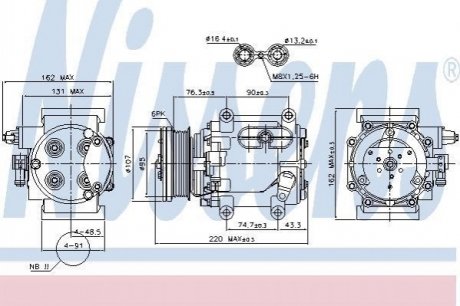 Компресор кондиціонера NISSENS 89239