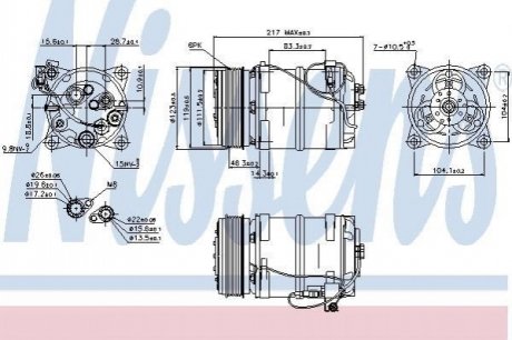 Компресор кондиціонера NISSENS 89249