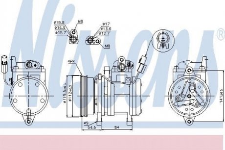 Компресор кондиціонера NISSENS 89255