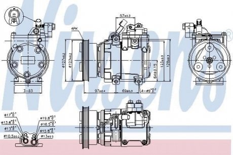 Компресор кондиціонера NISSENS 89277