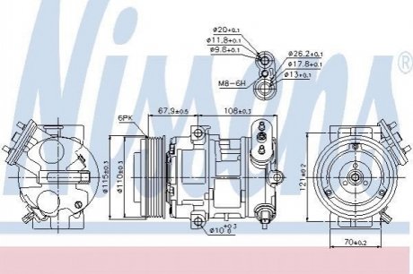 Компресор кондиціонера NISSENS 89126