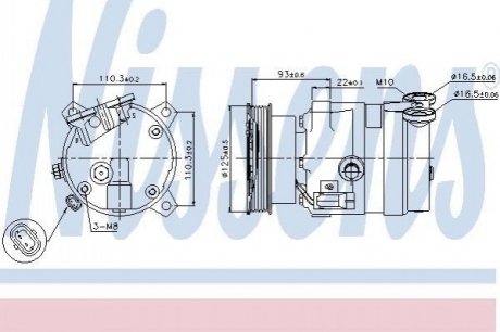 Компресор кондиціонера NISSENS 89106