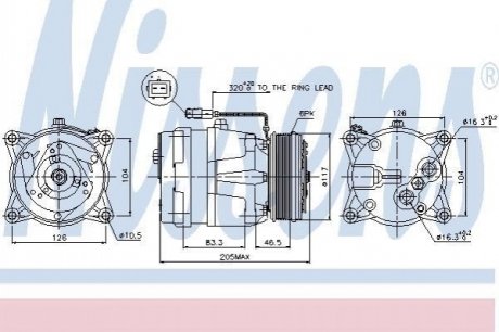 Компресор кондиціонера NISSENS 89060