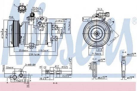 Компресор кондиціонера NISSENS 890162